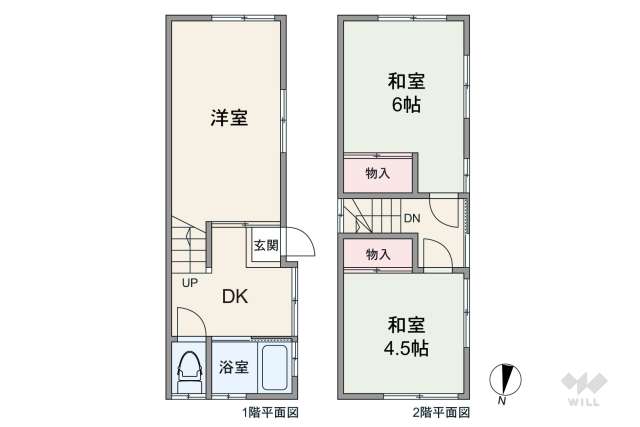 大田区鵜の木2丁目 一戸建て:間取り図面