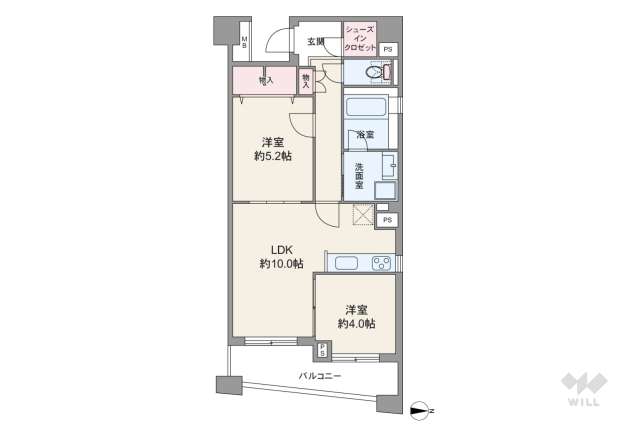 モンヴェール四ッ谷:間取り図面