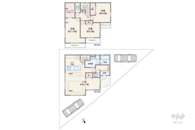 名古屋市千種区希望ケ丘3丁目 一戸建て:間取り図面