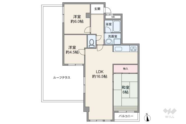 蒲田ビューハイツ:間取り図面