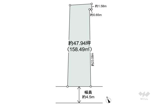 世田谷区宮坂3丁目 土地:間取り図面