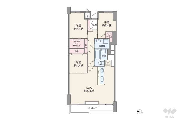 マンションニュー池尻:間取り図面