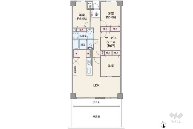 ローレルハイツ武庫之荘:間取り図面