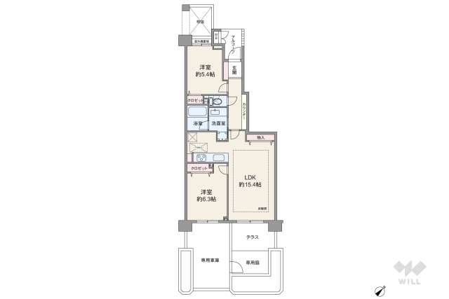 フェアロージュ南雪谷アークスコート:間取り図面