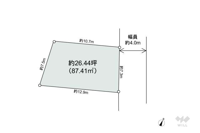 尼崎市西昆陽2丁目 土地:間取り図面