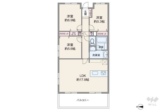 ライフレビュー大森:間取り図面
