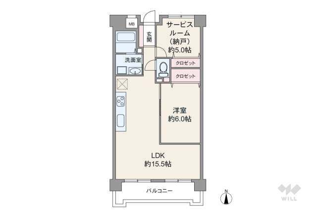 ファミール武庫川東:間取り図面