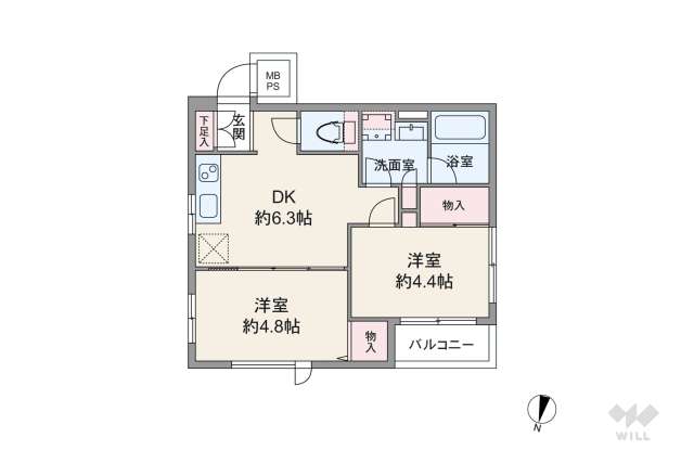 クレッセント池尻大橋:間取り図面