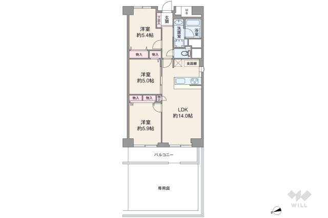 蒲田グリーンパーク:間取り図面