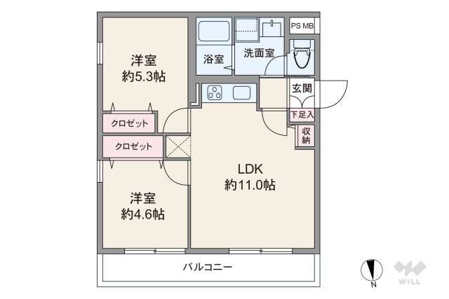 ベルグリーン池上:間取り図面