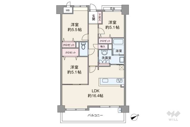 ディアステージ宝塚清荒神:間取り図面