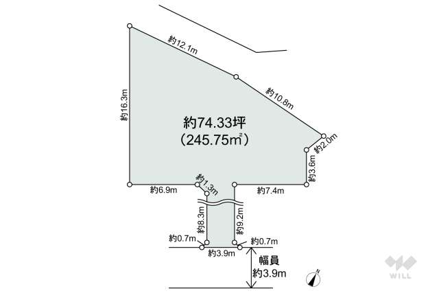 宝塚市泉町 土地:間取り図面
