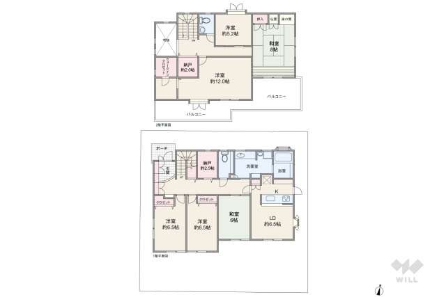 宝塚市逆瀬台3丁目 一戸建て:間取り図面