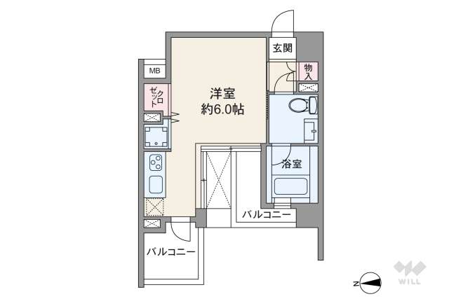 メインステージ大森北2:間取り図面