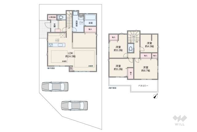 高槻市南平台2丁目 一戸建て:間取り図面
