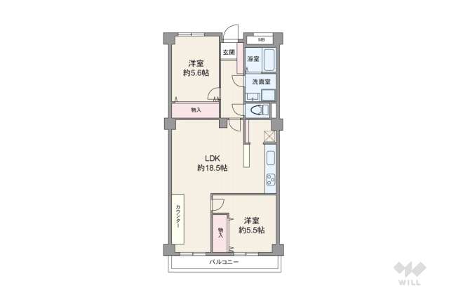 丸の内パークマンション:間取り図面