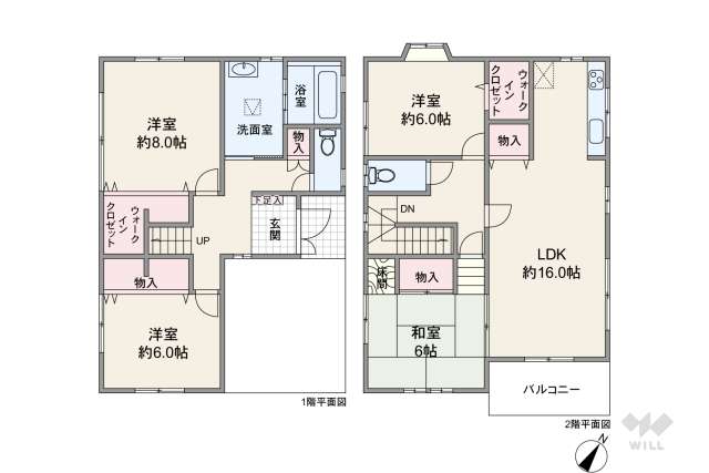春日井市鳥居松町2丁目 一戸建て:間取り図面