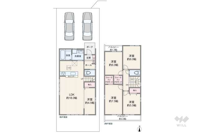 名古屋市中川区供米田3丁目 一戸建て:間取り図面