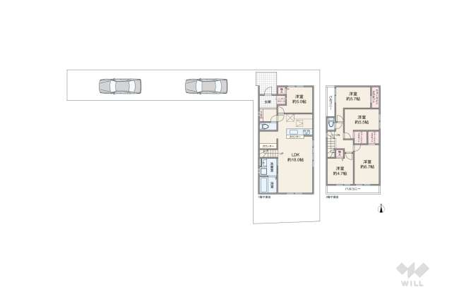名古屋市中川区供米田3丁目 一戸建て:間取り図面