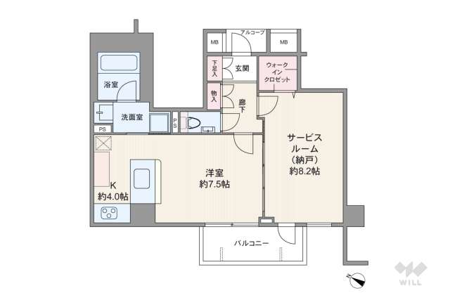 ランドステージ田園調布フォレストヒルズ:間取り図面