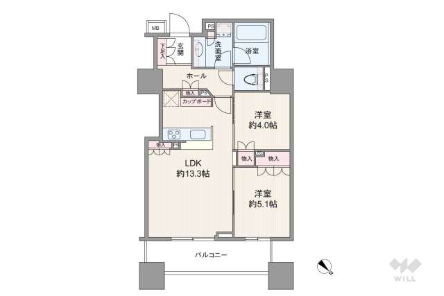 パークタワー渋谷本町:間取り図面