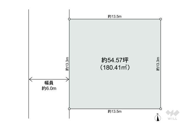 名古屋市緑区篭山1丁目 土地:間取り図面