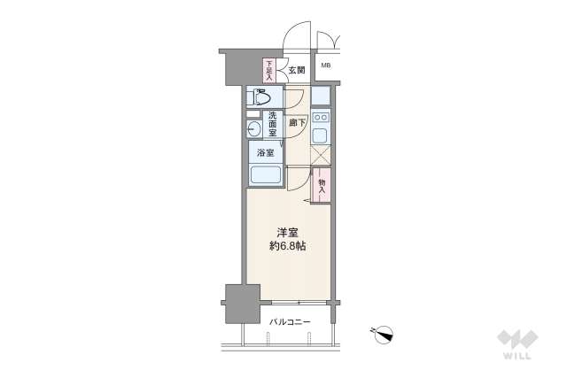 プレサンス名古屋駅ゲート:間取り図面
