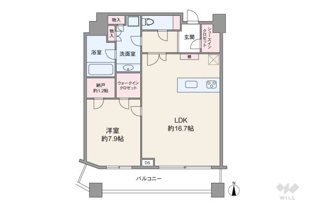 コンシェリア西新宿タワーズウエスト:間取り図面