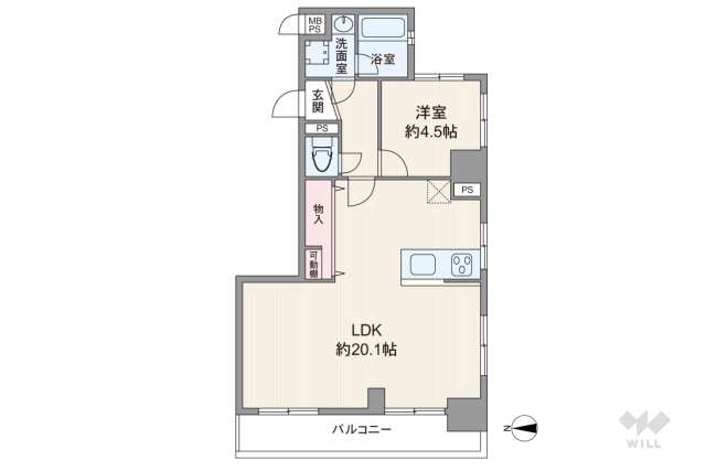 ライオンズマンション上町:間取り図面