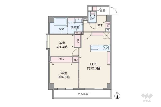グランドヴィラ西大井:間取り図面