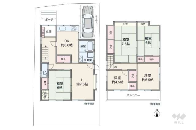 川西市東畦野4丁目 一戸建て:間取り図面