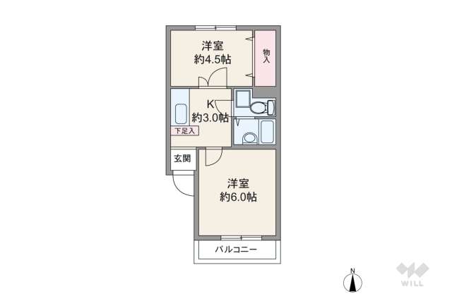 中野坂上ローヤルコーポ:間取り図面