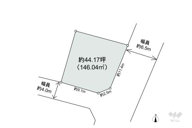 高槻市東城山町 土地:間取り図面