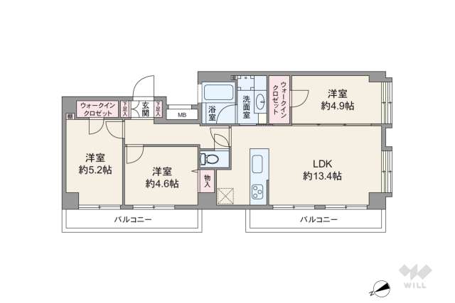 セブンスターマンション大森:間取り図面