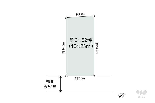 世田谷区砧1丁目 土地:間取り図面