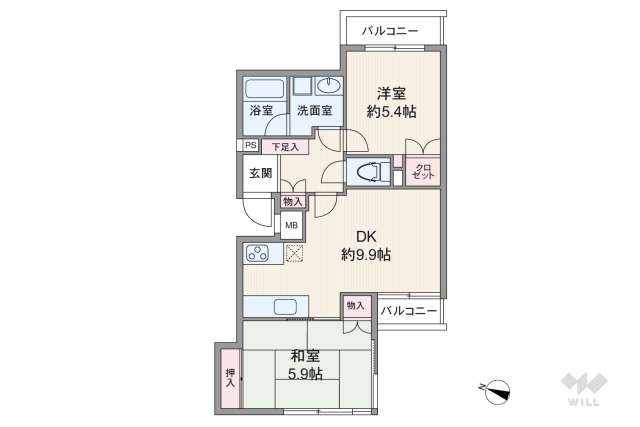 千歳台ヒミコハビタット:間取り図面
