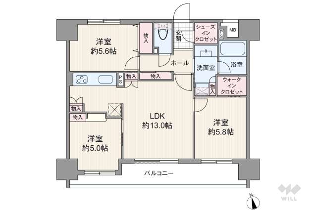 藤和シティホームズ高円寺:間取り図面