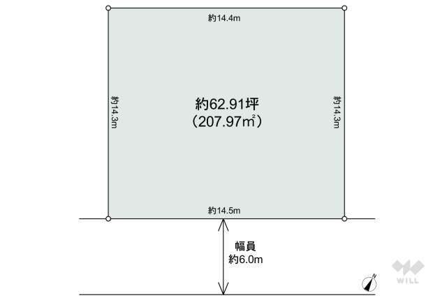 宝塚市中山五月台5丁目 土地:間取り図面