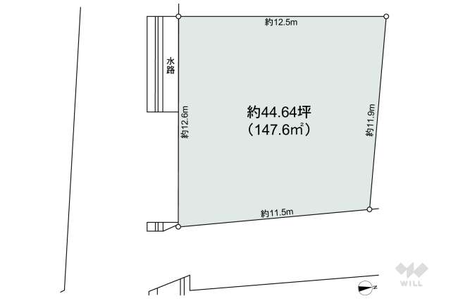 宝塚市塔の町 土地:間取り図面