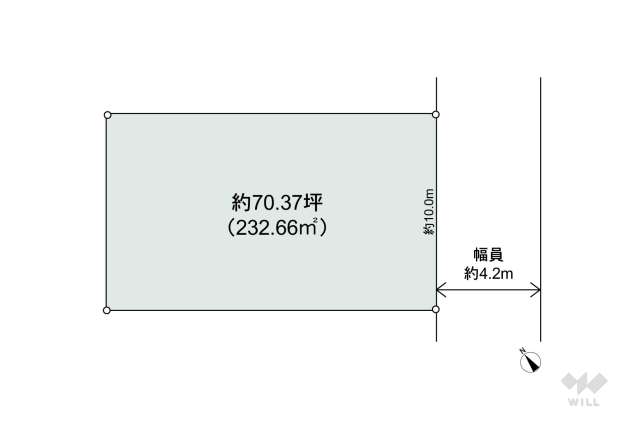 宝塚市野上3丁目 土地:間取り図面