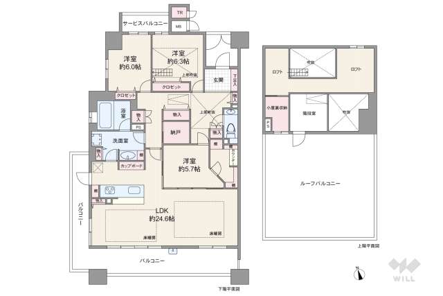 ジオグランデ宝塚山手台:間取り図面