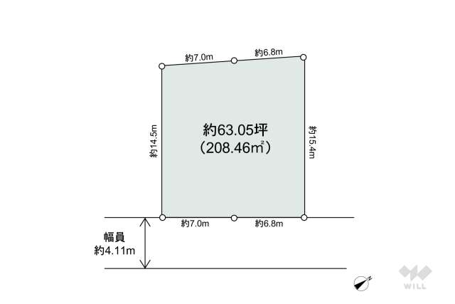 世田谷区砧1丁目 土地:間取り図面