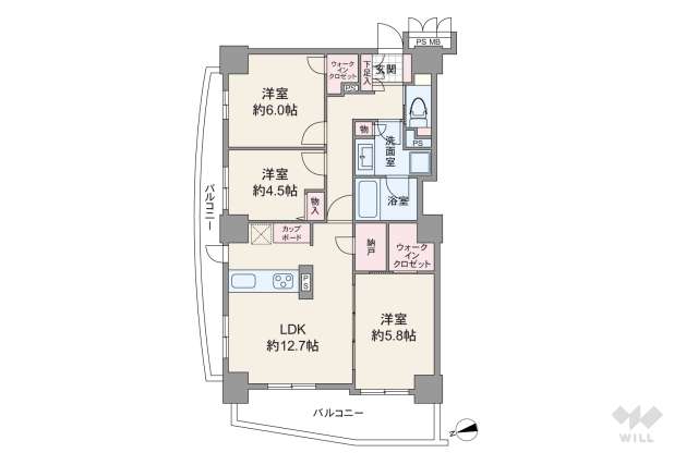 ライオンズタワー赤羽:間取り図面