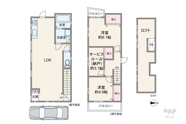 宝塚市千種1丁目 一戸建て:間取り図面