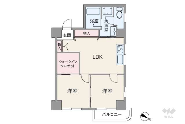 上馬マンション（上馬4丁目）:間取り図面