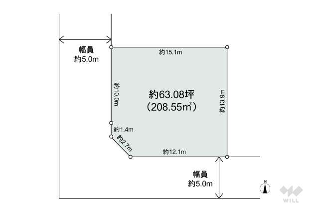 宝塚市仁川高丸3丁目 土地:間取り図面