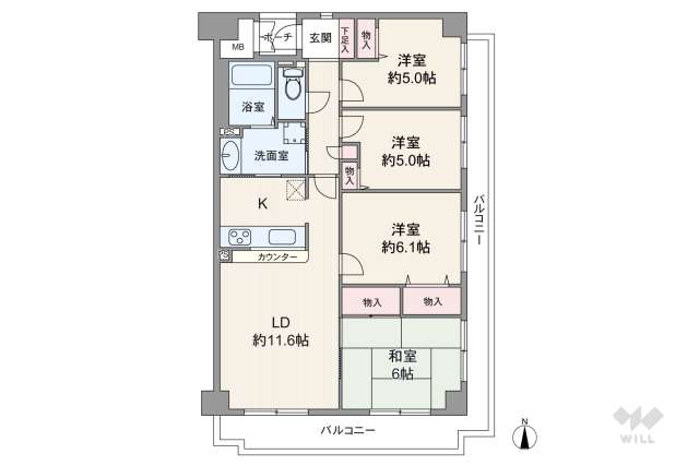 ツインコート宝塚壱番館:間取り図面