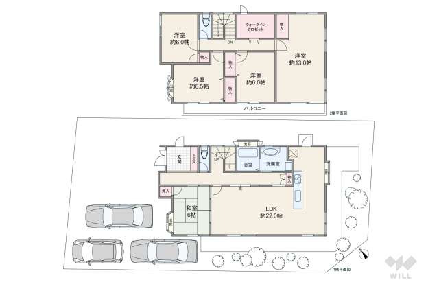 宝塚市花屋敷松ガ丘 一戸建て:間取り図面