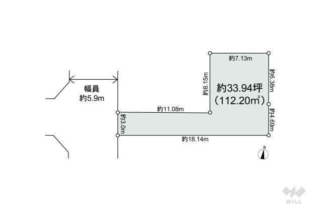 尼崎市稲葉荘1丁目 土地:間取り図面