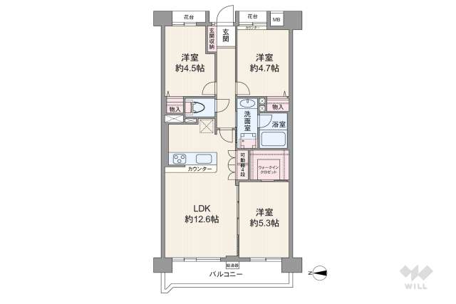 桜上水ハイム:間取り図面